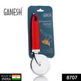 8707 Ganesh Ganesh Pizza Pastry Cutter Wheel Pizza Cutter (Stainless Steel)