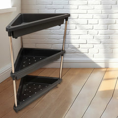 3-layer Multipurpose Plastic Corner Storage Rack