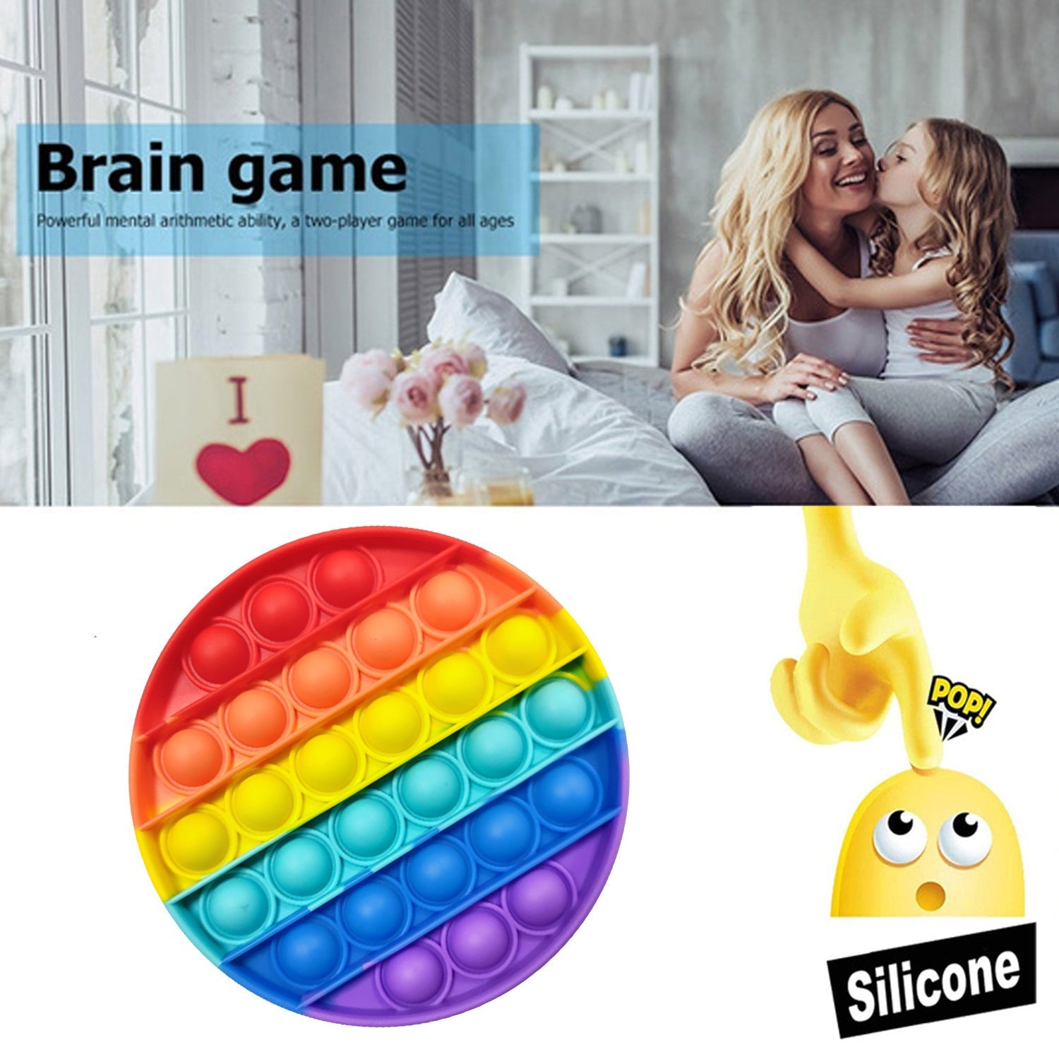 Multiple round it toys.