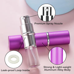 12717 Empty Spray Perfume Bottle Refillable Fine Mist Perfume For Sanitizer Travel Beauty Makeup Perfume Filler(1 Pc)