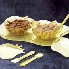 2969 Apple Shape 2piece Serving Set Of Bowl With Spoon Tray. Dinnerware Serving Snacks Pickle