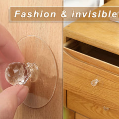 17798 Clear Cabinet Drawer Knobs Hook Diamond Crystal Shaped Pulls Handles For Wardrobe Kitchen Cupboard Bathroom Dresser Furniture Door Window (1 Pc)