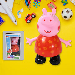 17926 Pig Children Play Toy Pretend Play Toy Fun Gift For Kids Movable Hands Legs Pig Pretend Play Toy Set For Kids Children With Soft Rubber Material (1 Pc Battery Not Included)