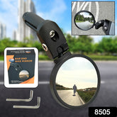 8505 Bar End Bike Mirror Safe Rearview Mirror 360 Rotatable Foldable Safety Bicycle Rear View Mirror Mirror Durable Bike Mirror (1 Pc)