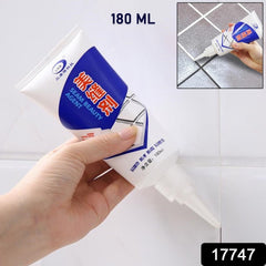 17747 Waterproof Tile Gap Crack Grout Filler Water-resistant Silicone Sealant For Diy Home Sink Gaps Tiles Gaps Grouts Repair Filler Tube For Home Office Bathroom Toilets Kitchen (180 Ml)