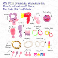 17746 Big Beauty Set Suitcase On Wheel The Ultimate Beauty Set On Wheels For Girls Makeup Kit Is Easy To Clean Use Portable Beauty Set With 25 Pieces For 3 Years Bis Approved. (Beauty Set Trolley)