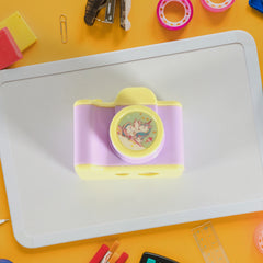 17672 Camera Shape Pencil Sharpener Simple Student Office Sharpener Fashionable And Convenient Lightweight Manual Sharpener For Kids Boys Girls Birthday Return Gifts (1 Pc)