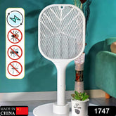 1747 Mosquito Killer Racket Rechargeable Automatic Electric Fly Swatter Mosquito Zapper Racket With Uv Light Lamp Mosquito Swatter With Usb Charging Base Electric Insect Killer Racket Machine Bat