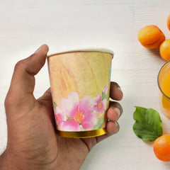 Disposable Paper Cups Disposable Tea Coffee Cups (3 Pcs Set Mix Color)