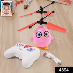 Flying Bird Rc Toy With Led Amp Remote Control Pink Owl Design (1 Set)