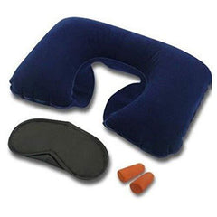 505 -3-in-1 Air Travel Kit With Pillow Ear Buds Eye Mask