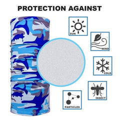 1357 Multifunctional Unisex Neck Gaiter Headband For Dust Sun Protection Headwear