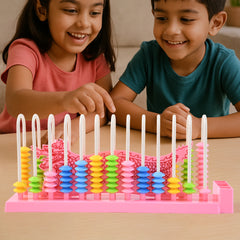 Abacus 13 Rods Counting Abacuses Toy Bead Educational Tools (1 Set Mix Color)