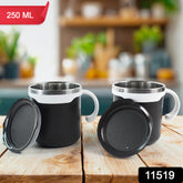 2 Pcs Premium Mocha Mug Set 250 Ml