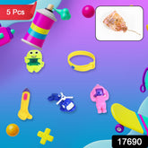 17690 5pc Toy Combo Kids Best Gift Set Combo Attractive Unique Toy Combo 5pc Colorful Toy Combo With Potli Bag