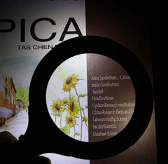 1573 Magnifying Glass With 3 Led Light 3x Power And Rubberized Handle