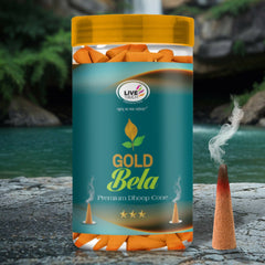 Special Gold Bella Dhoop Cones (1 Jar / 80 Grams)