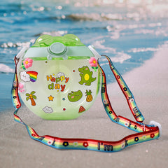 Donut Water Bottle Sipper Bottle (1 Pc 400 Ml Approx)