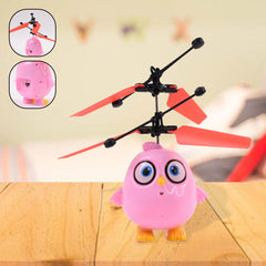Flying Bird Rc Toy With Led Amp Remote Control Pink Owl Design (1 Set)
