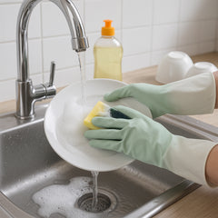 Latex Household Gloves (2 Pair Mix Color)