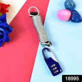 Anti-theft Dial Lock Padlock 3-digit Built-in Wire (1 Pc)