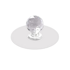 17798 Clear Cabinet Drawer Knobs Hook Diamond Crystal Shaped Pulls Handles For Wardrobe Kitchen Cupboard Bathroom Dresser Furniture Door Window (1 Pc)