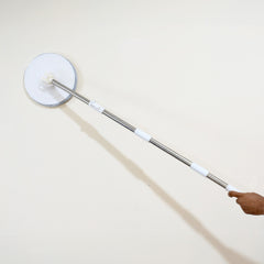 8162 Round Shape Mop Head With 1 Pad Extra Clean Water Spin Mop With Separate Water Bucket Suitable For All Types Of Flooring Separates Dirty And Clean Water Wet