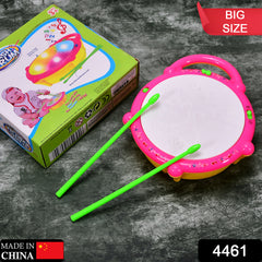 4461 Flash Drum Toys For Kids With Light Musical Sound Colorful Plastic Baby Drum Musical Toys For Children Baby Toy Instrument Best Gift For Boys Girls.