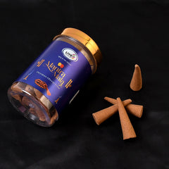 Mantra Mala Premium Dhoop Cones (1 Jar / 80 Grams)