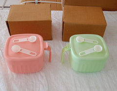 5728 Multipurpose Dry Fruit Set Chocolate Snacks Storage Box Masala Box For Home And Kitchen Airtight Dry Fruit Plastic Storage Container Tray Set With Lid 4 Compartment 4 Spoon Container For Sweets Chips Cookies (1 Pc)