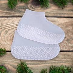 17984 Non-slip Silicone Rain Reusable Anti Skid Waterproof Fordable Boot Shoe Cover (Large Size 1 Pair Mix Color)