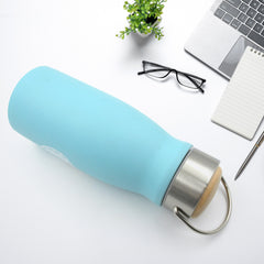 0285 Stainless Steel Water Bottle With Handle Fridge Water Bottle Stainless Steel Water Bottle Leak Proof Rust Proof Hot Cold Drinks Gym Sipper Bpa Free Food Grade Quality Steel Fridge Bottle For Officegymschool (360 Ml)