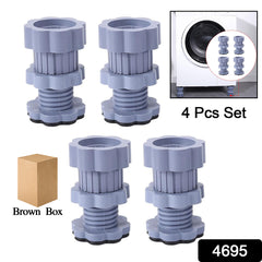4695 Washing Machine Support Anti Vibration Washing Machine Support Adjustable Washer Anti Vibrasion Pads Washer Dryer Pedestals Washing Machine Accessory Anti- Skid Pad Pvc Lifting Pad Non-slip ( 4 Pc Set )