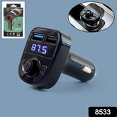 8533 Car-x8 Bluetooth Fm Transmitter Kit For Hands-free Call Receiver Music Player Call Receiver Fast Mobile Charger Ports For All Smartphoneswith 3.1a Quick Charge Dual Usb Car Charger