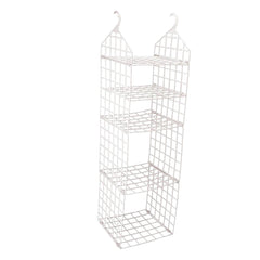 4526 Multipurpose 5 Layer Folding Clothes Storage Rackscloset For Students Wardrobe Shelves Socks Scarf T-shirt Etchanging Organizer Storage Holders Racks