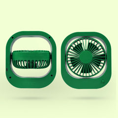 1110 Portable Usb Fan - Rechargeable Fan With 2 Speeds 180 Rotating Rechargeable Fan Quiet Personal Fan For Travel In The Car Outdoors (Battery Not Include)