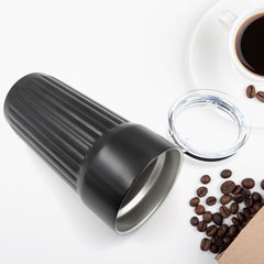 12509 Stainless Steel Vacuum Insulated Insulated Coffee Cups Travel Mug Car Coffee Mug With Lid Reusable Thermal Cup For Coffee Car Travel Beach Camping Hiking Hunting Fishing Drinks Coffee Tea (1 Pc)