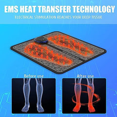 6931 Ems Foot Massager Electric Feet Massager Deep Kneading Circulation Foot Booster For Feet And Legs Muscle Stimulator Folding Portable Electric Massage Machine