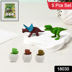 18030 Dinosaur Shaped Erasers Egg Shape Eraser For Kids Dinosaur Erasers Puzzle 3d Eraser Mini Eraser Dinosaur Toys Desk Pets For Students Classroom Prizes Class Rewards Party Favors (5 Pcs Set)