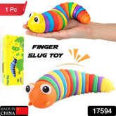 17594 3d Rainbow Color Plastic Slug Fidget Toys Stress Relieving Toy Sensory Slug Toy For Boys And Girls Finger Slug Toy For Autistic Caterpillar Fidget Toys Stress Relief Gifts For Toddlers Kids Adults (1 Pc)