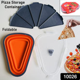 10026 Reusable Pizza Storage Containers With 5 Microwavable Serving Trays Silicone Container Expandable Adjustable For Packing Pizza At Home Outdoor