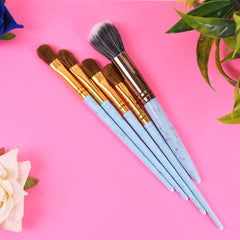 5pc Makeup Brush Tools Kit (5 Pcs Set Mix Color)