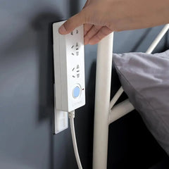 1208 Self Adhesive No Hole Wall Mount Reusable Non Residue Plug Organizer For Home Office Multiuse Device