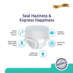 0964 Extra Large - Xxl Senior Care Adult Pull Up Diaper Pants(Waist Size (120-170 Cm 47 -67 Inch) (104 Pcs) Adult Diapers - Xl - Xxl (10 Pieces)