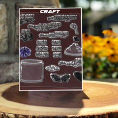 Reusable Rubber Stamp Tpr Stamp Diy Accessories Good Stamping Effect Diy Transparent Stamp Stick Repeatedly For Envelope For Diary For Invitation Letter Photo Album Decoration For Paper Crafts (Mix Design 1 Set)