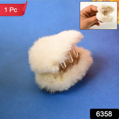 Hair Claw Clips Plastic Fluffy Hair Claw Hair (1 Pc)