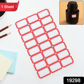 Multipurpose Writable Blank Label Sticker Sheets (1 Sheet)