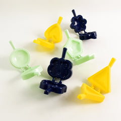 1 Pc Assorted Shape Plastic Snack Mould (Mix Design 1 Pc)