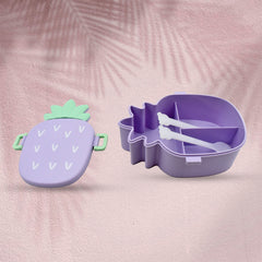 5495 Pineapple Shaped Lunch Box With Compartments Lunch Food Container With Box Portable Lid School Kids Lunch Box