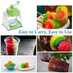 0130a Ice Gola Maker Ice Snow Maker Machine Ice Crusher Indoor Outdoor Manual With Steel Blade Antislip Grip